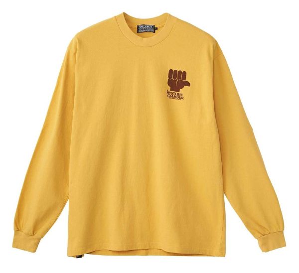 HYSTERIC GLAMOUR ゴールド長袖 ヒステリックグラマー 正規取扱店 送料・代引手数料無料で最速で